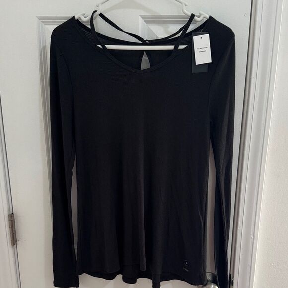Hollister Tops - Hollister Black Long Sleeve Blouse .Size Medium NWT